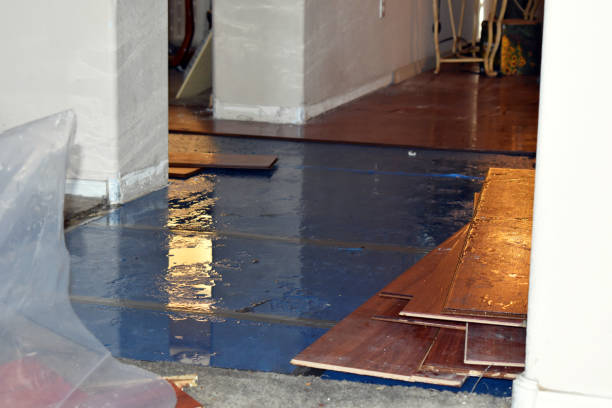 Professional Water Extraction technician working in Ames, TX